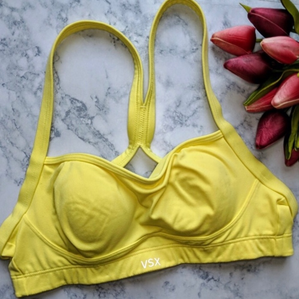 yellow vsx sports bra